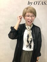 オータス(OTAS.) #マッシュ#ベージュブロンド#ベリーショート