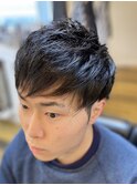 ツーブロックショート