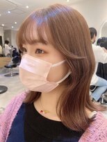 ジーナ 船橋(Zina)&nbsp;オトナ女子ツヤ髪アッシュカラーふんわりミディシースルーバング