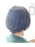 カーキベージュショートボブ