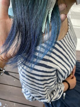 ダブル(W) 【hair salon W】マリンブルー