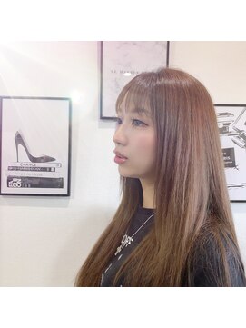 ヘアデザイン ルピナス(HAIR DESIGN Lupinus) 艶感あるピンクブラウン