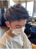 ビジネスヘアにも!アップバングヘア