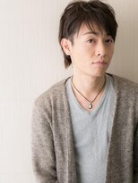 メンズヘア ビーセカンド 草加店(MENS HAIR B-2)&nbsp;1分スタイリング!グレージュカラーくせ毛ショートM