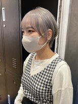 ホワイト 梅田(white)&nbsp;#ショート×ホワイトシルバー