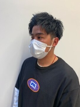 アチーブリス(achieve Liss) メンズカット ナチュラル刈り上げ短髪 セットなし 黒髪暗髪