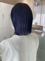 フィグバイアルテフィーチェ(fig by artefice)&nbsp;切りっぱなし×ネイビーブルー