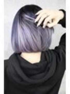 ディア(.eer) インナーカラー パープル&ラベンダーホワイト  アンブレラカラー