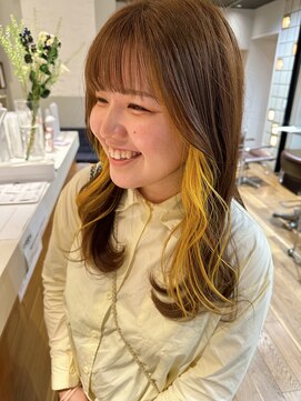 クリアー オブ ヘアー 藤が丘店(clear OF HAIR) インナーイエロー☆