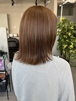 ジエクトカナウ 大阪梅田店(The Ect canow) ブリーチ無しミルクティーベージュ／外ハネボブ／梅田ボブ
