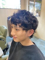 グレースマンカフェ(GRACE MAN CAFE)&nbsp;【メンズカット】ショートウルフパーマ！(福島区/メンズパーマ)