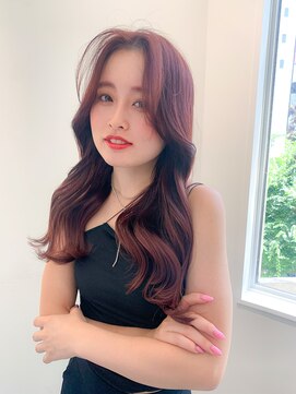 ユーフォリア 新宿通り(Euphoria) 【トレンドスタイル】韓国ヘア×redカラー/10代20代30代