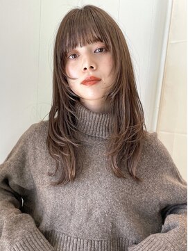 ガーデン ムサシコスギ(GARDEN MUSASHIKOSUGI) ハッシュカット フルバング ウルフ イメチェン 顔まわりレイヤー