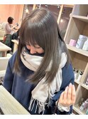 プレミアムケアカラーで透明感カラー/アッシュベージュ