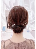 短めヘアでも出来る!大人め手ぐしアップ