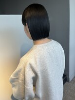 ヘアーエスクールシーユー 枚方T-SITE店(hair S.COEUR×Cu) ストレートボブ/黒髪ボブ/ミニボブ