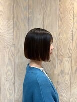 ヘアートゥリース 武蔵小杉店(hair trees) 【艶髪ストレート】切りっぱなしボブ