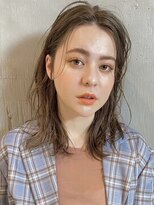 パーク(PARK)&nbsp;【PARK】ショコラベージュ×ウェットミディ