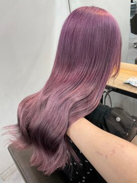 ベレーザシェルト(Beleza scelto) 9405髪質改善ベビーピンクパープルブラック艶髪レイヤーロング