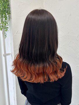 プライズ 表参道原宿店(prize) オレンジグラデーションカラー