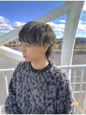 シャドウパーマ ハイライト マッシュウルフ