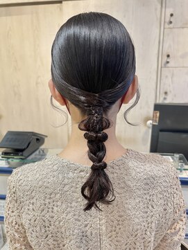 ロコ 門前仲町店(Loco by neolive) タイト編みおろしアレンジ～ミディアムver～