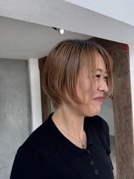 エムドットヘアーサロン(M. hair salon) 【栗本浩司】高知／ウルトラショートボブ