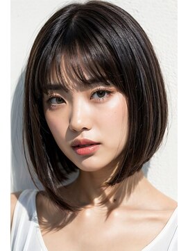 クリアリティ ヘアーサロン 京都駅前本店(clarity hair salon) 【AI解析】丸顔さんに似合うボブ