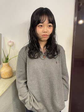 チクロヘアー(Ticro hair) @Luca  黒髪パーマ