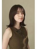 エアー 青山(AIR) 外ハネボブ/オリーブベージュ