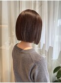 こなれ感◎大人カジュアルな切りっぱなしボブ