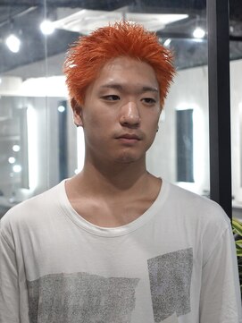 ラベル 渋谷(LAVEL) スパイキーショート/ブロンド/ブリーチカラー/抜きっぱなし