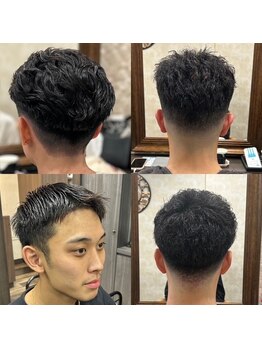 バンデ(Bande)の写真/《フェード×パーマ×シェービング》妥協のない仕上がりを体験できる本格Barber。再現性が高いから朝も楽に
