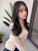 ソヨン 名駅2号店(SOYON)&nbsp;小顔/セミロングレイヤー/オリーブグレー/ココアベージュ/536