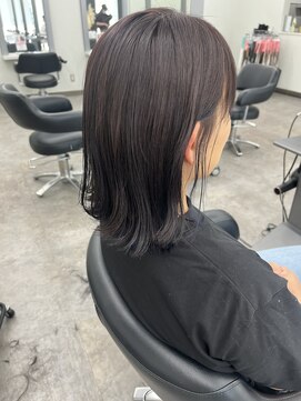 ガルボヘアー 桟橋店(garbo hair) ボブ　大人女子　透明感カラー　インナーカラー