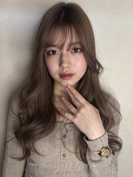 クーエフー(coo et fuu) アッシュブラウンベージュ系カラー透明感カラーレイヤーカット