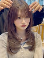 バイオレット 表参道店(Violet)&nbsp;ミディアムレイヤーシャギーカットハッシュカットダークブラウン