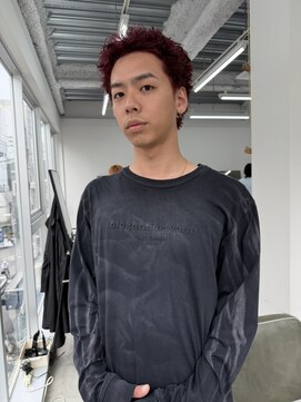 PARKiiiNG 心斎橋　ブリーチ/ダブルカラー/パーマ/メンズ【パーキング】 ニュアンスパーマ