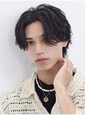 MEN’S/リバースセンターパート/ニュアンスパーマ/大宮