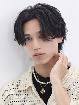 シャインセカンド 大宮(SHINE Second) MEN’S/リバースセンターパート/ニュアンスパーマ/大宮