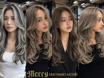 メリー(merry craftsman's factory)の写真/髪質・骨格・雰囲気に似合わせた旬なスタイルをご提案◎小顔効果のある顔周りカットが人気！
