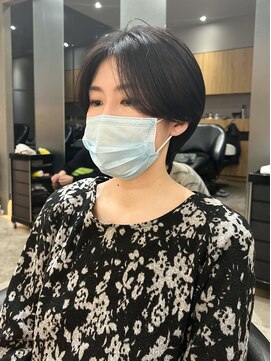 ロンドイディールバンダイ 新潟万代(Lond ideal) ダークアッシュハンサムショート