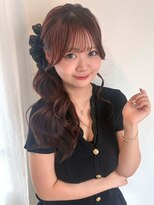 アンニュ(annuy)&nbsp;顔周りカット ブラウンカラー 前髪カット 透明感カラー 髪質改善