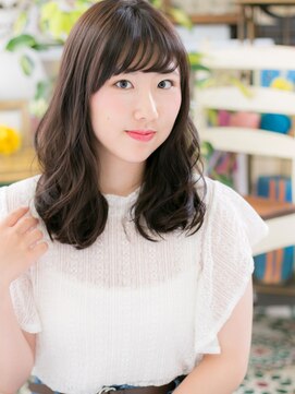 カバーヘア ブリス 戸田公園西口店(COVER HAIR bliss) *bliss戸田公園*黒髪風♪ツヤカールセミロングa