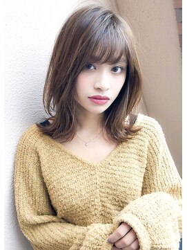 アグ ヘアー ラフェット 上尾店(Agu hair la_fate) 大人かわいいひし形ウルフレイヤーミディ小顔