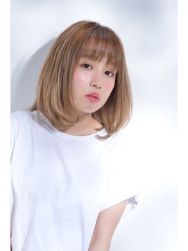 ネオリーブアオバ 高田馬場店(Neolive aoba) 【高田馬場/aoba】ベージュカラーのナチュラルボブ