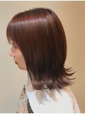 ★美カラー★ピンクベージュ×外ハネボブスタイル