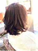 ミディアムパーマスタイル