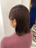 ロンドアベニール 北千住(Lond avenir)&nbsp;外ハネロブスタイル　ピンクベージュ　西田大樹