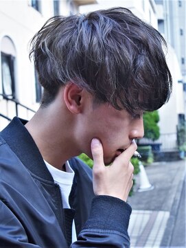 ガズル ハラジュク(GUZZLE HARAJUKU) 無造作パーマ　スパイラル　前下がりマッシュ　メンズ　原宿